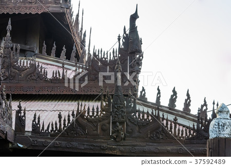 Shwe In Bin Kyaung in Myanmar Shwe In Bin Kyaung in Myanmar 37592489