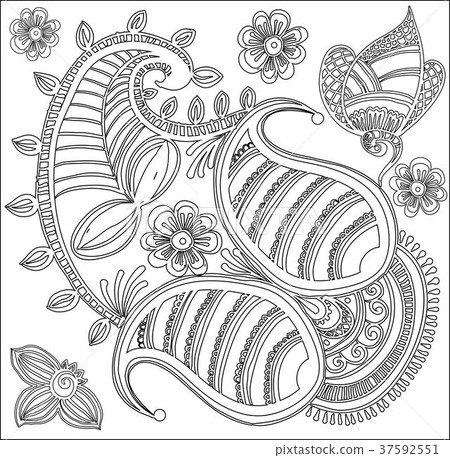 Pattern for coloring book. 37592551