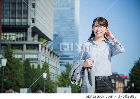 Female Business Woman Casual Office 37592985