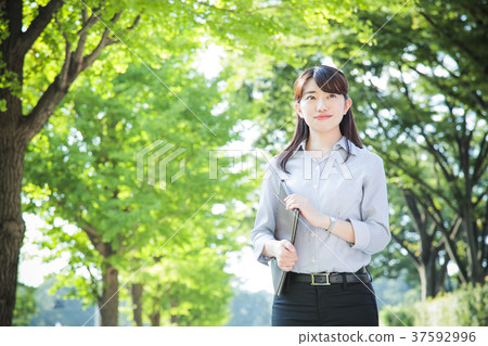 Female Business Woman Casual Office 37592996