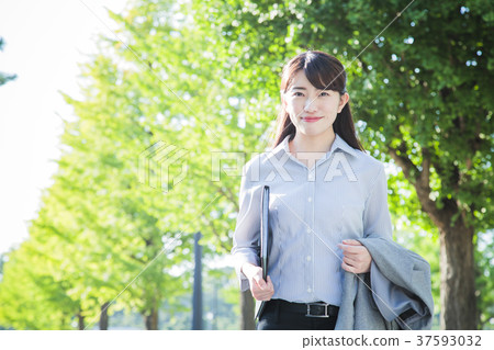 Female Business Woman Casual Office Female Business Woman Casual Office 37593032