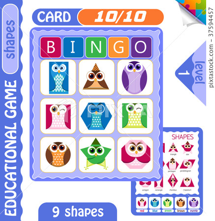 level Bingo shapes owls 10 37594457