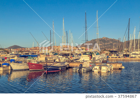 Yachts in the port. Yachts in the port. 37594867