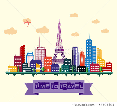 Paris city skyline Paris city skyline 37595103