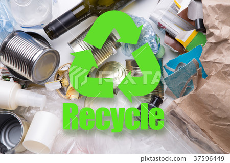 Waste lies on white table 37596449
