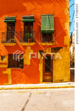 beautiful, picturesque street, narrow road beautiful, picturesque street, narrow road 37596507