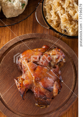 Homemade baked pork knuckle 37596879