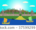 early medieval wooden city 37599299