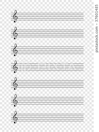 Blank A4 music notes on checkered background Blank A4 music notes on checkered background 37601485