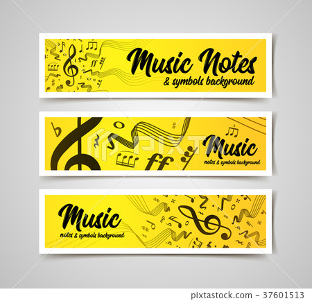 Musical staves vector illustration with music 37601513