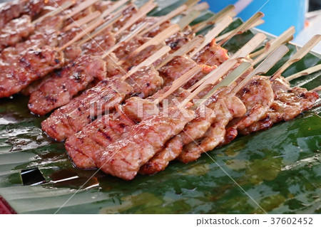 pork roast on street food pork roast on street food 37602452