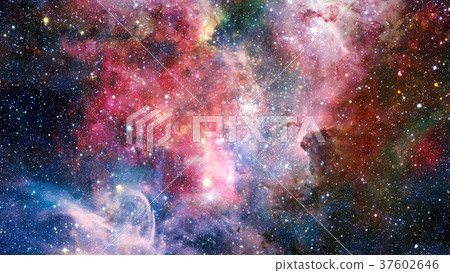 Open space with nebulae and galaxies. Elements of Open space with nebulae and galaxies. Elements of 37602646