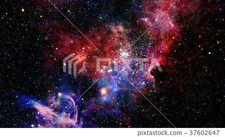 Nebula and galaxies in deep space. Elements of Nebula and galaxies in deep space. Elements of 37602647