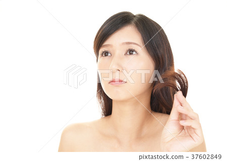 Women dissatisfied with hair care Women dissatisfied with hair care 37602849