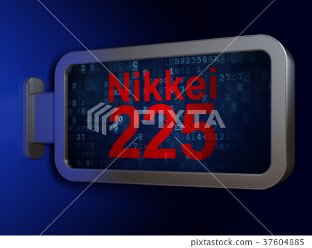 Stock market indexes concept: Nikkei 225 on Stock market indexes concept: Nikkei 225 on 37604885