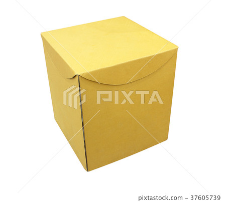 Cardboard boxes on white background 37605739