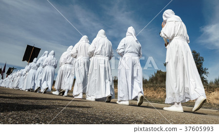 Easter traditional procession wide angle 37605993