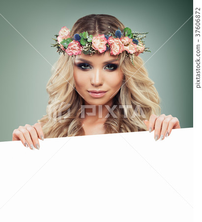 Perfect Blonde Woman Fashion Model 37606872