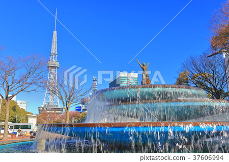Nagoya TV Tower and Fountain Square 37606994