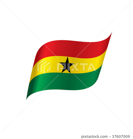 Ghana flag, vector illustration Ghana flag, vector illustration 37607009
