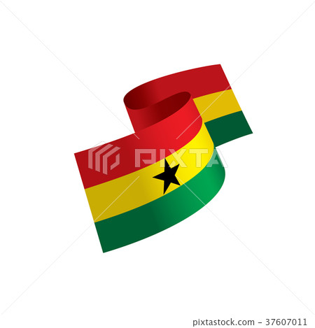Ghana flag, vector illustration Ghana flag, vector illustration 37607011