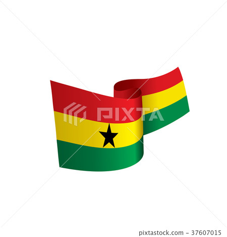 Ghana flag, vector illustration Ghana flag, vector illustration 37607015
