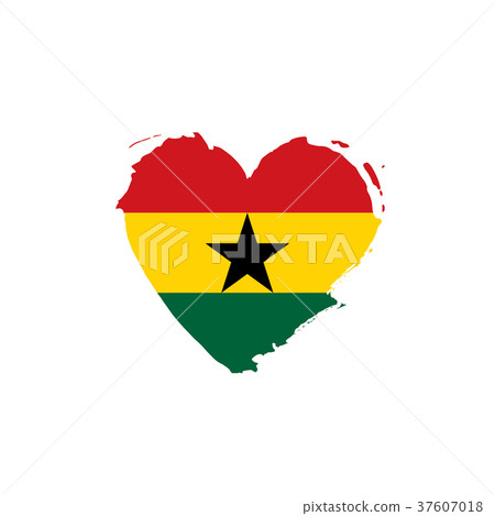 Ghana flag, vector illustration Ghana flag, vector illustration 37607018
