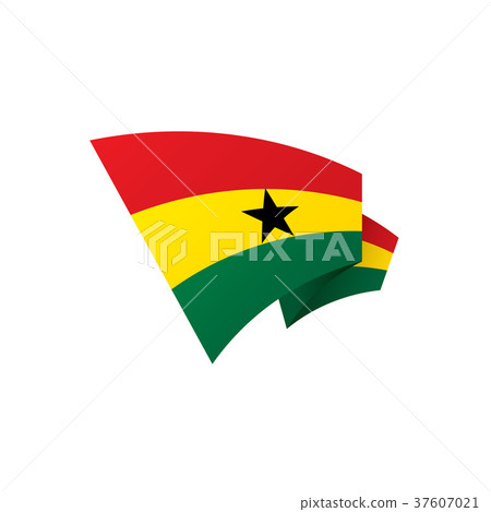 Ghana flag, vector illustration Ghana flag, vector illustration 37607021