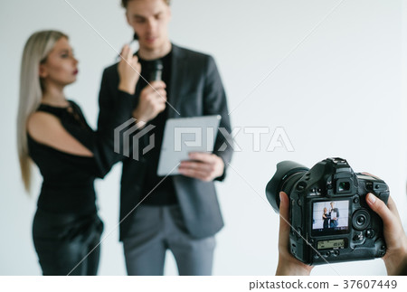backstage teamwork video filming camera concept backstage teamwork video filming camera concept 37607449