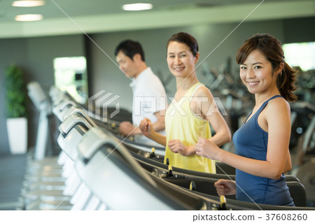 Sports club running machine training gym image 37608260