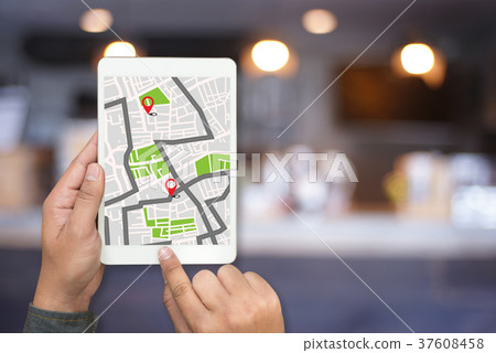 GPS Map to Route Destination network connection GPS Map to Route Destination network connection 37608458