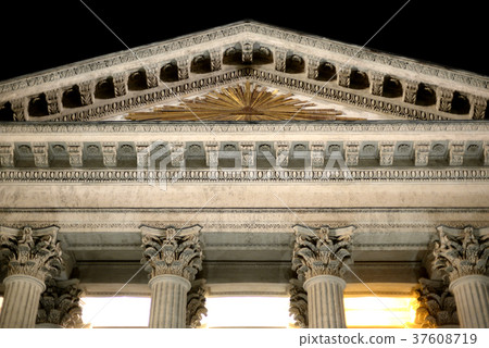 Kazan Cathedral in St. Petersburg by night. Kazan Cathedral in St. Petersburg by night. 37608719
