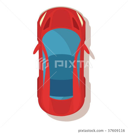 Red car icon, cartoon style Red car icon, cartoon style 37609116