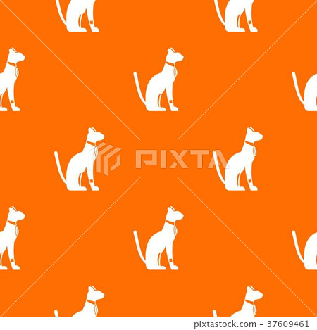 Egyptian cat pattern seamless Egyptian cat pattern seamless 37609461
