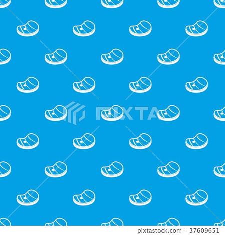 Steak of meat pattern seamless blue Steak of meat pattern seamless blue 37609651