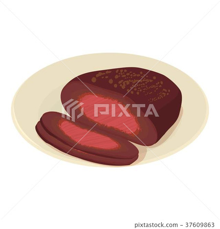 Cutlet icon, isometric style 37609863