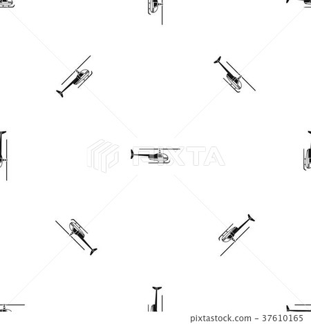 Helicopter pattern seamless black Helicopter pattern seamless black 37610165