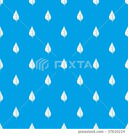 Apple tree leaf pattern seamless blue 37610224