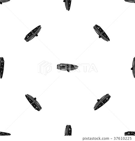 Stack of pancakes pattern seamless black Stack of pancakes pattern seamless black 37610225