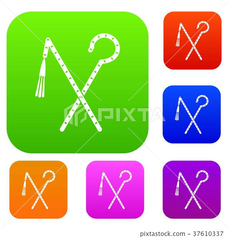 Rod and whip of Pharaoh set color collection Rod and whip of Pharaoh set color collection 37610337