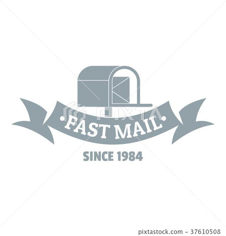 Logistic logo, simple gray style 37610508