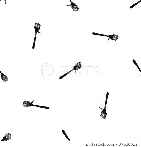 Spaghetti on a fork pattern seamless black Spaghetti on a fork pattern seamless black 37610512