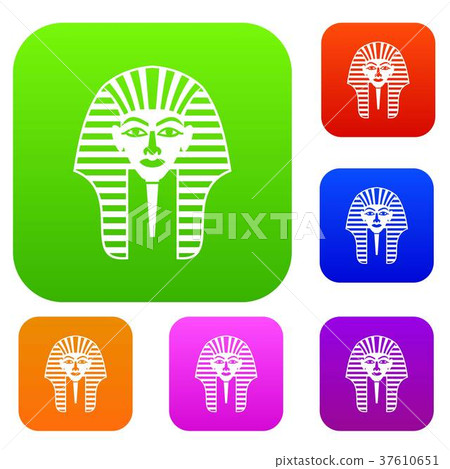 Tutankhamen mask set color collection Tutankhamen mask set color collection 37610651