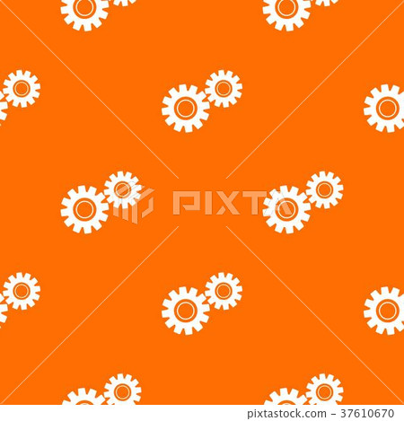 Two gears pattern seamless Two gears pattern seamless 37610670