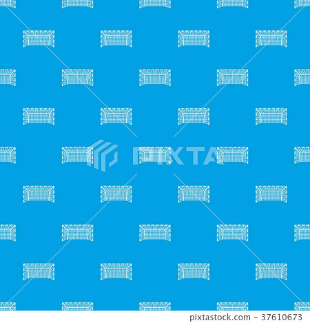 Goal post pattern seamless blue Goal post pattern seamless blue 37610673