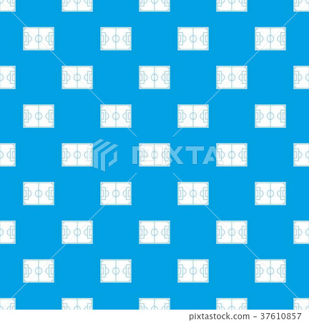 Soccer field pattern seamless blue 37610857