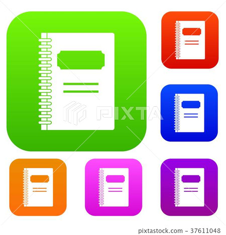 Closed spiral notebook set color collection Closed spiral notebook set color collection 37611048