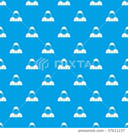 Hood pattern seamless blue Hood pattern seamless blue 37611237
