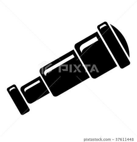 Spyglass icon, simple style Spyglass icon, simple style 37611448