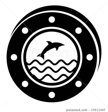 Porthole icon, simple style Porthole icon, simple style 37611497